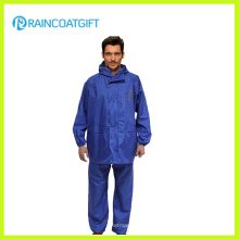 Azul impermeable de poliéster de trabajo Rainwear Rpy-008